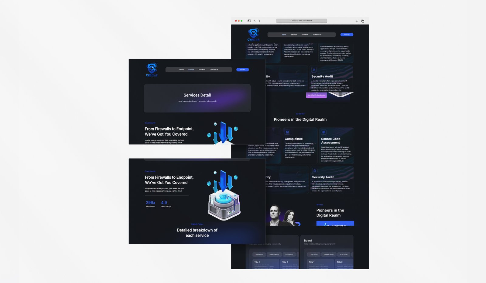 Cyblink Website Design